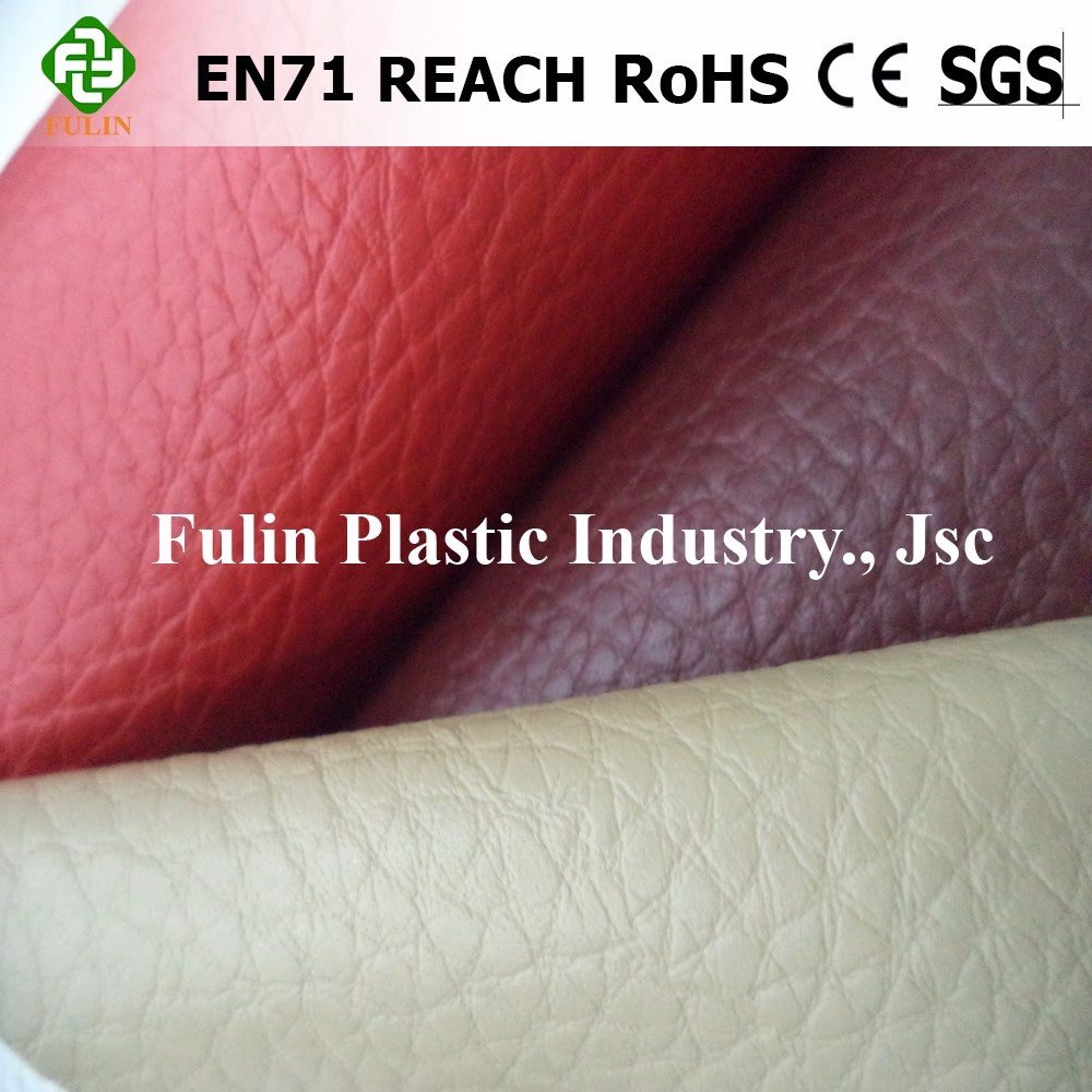 Waterproof Embossed PVC Coated Polyester Fabric Stretchy Synthetic Leather for Bags Sofas Furniture Football Decorative Purposes
